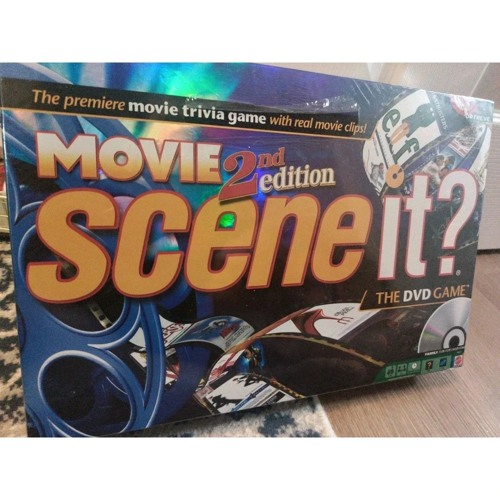 Mattel Scene It? Movie 2nd Edition DVD Trivia Game 2+ Players Age 12+ 2004